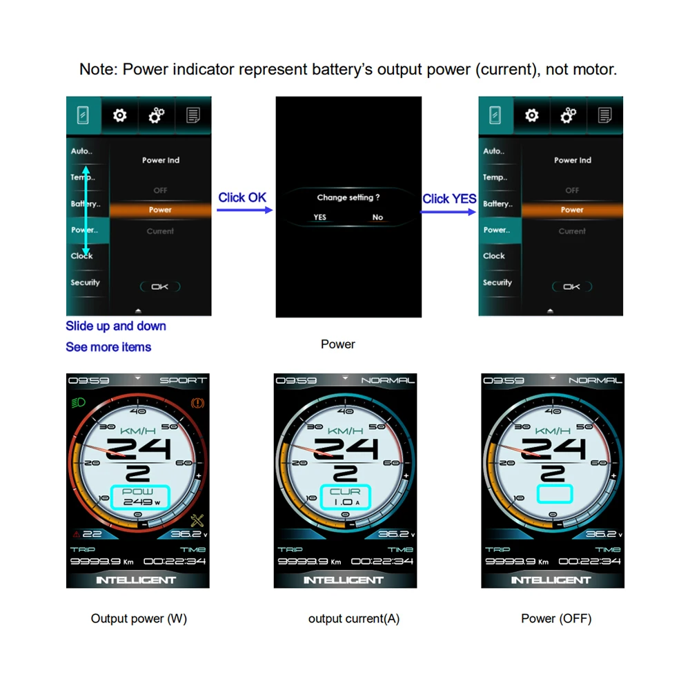 Bafang 미드 모터용 전자 자전거 디스플레이 터치 스크린 BF-UART 프로토콜, 허브 모터 변환 키트, BBS01B, BBS02B