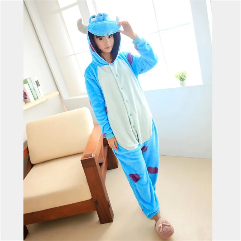 Sulley Sullivian Kigurumi Onesie Pajamas Monster Cosplay Costume for Women cosplay costumes kigurumi pajamas