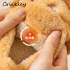 Cartoon Lion Children's Winter Shoes Cute 3D Animals Floor Slippers For Kids Flats Warm Plush Design Child Girls Boys Slippers 5