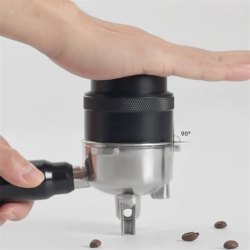 Distributore e pressino per caffè IKAPE, distributore di caffè espresso con profondà regolabile 2 in 1 adatto per portafiltro senza fondo da 51/54/58 mm  15