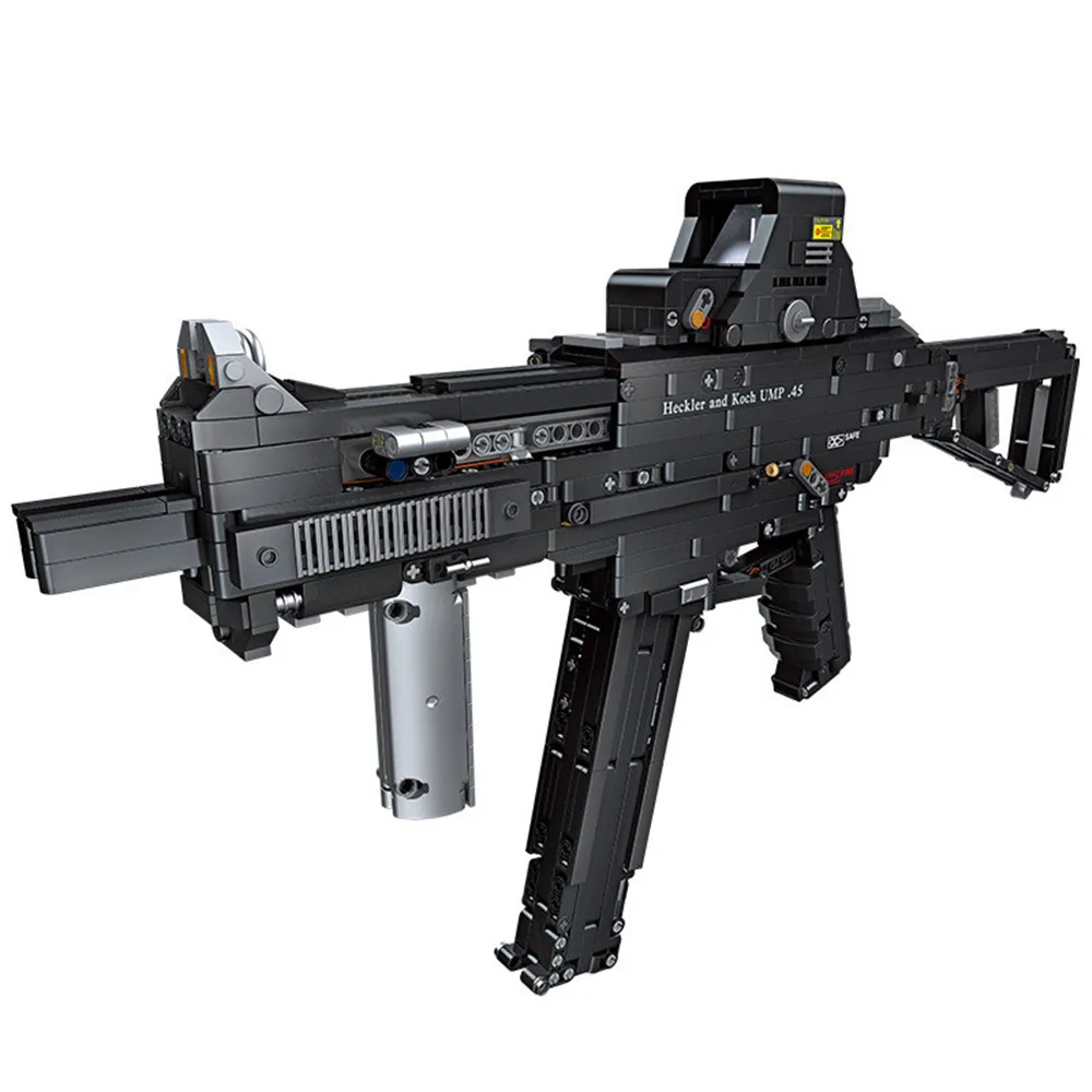 2023 City Creativity Military Soldiers Weapon UMP45 Submachine Gun Game