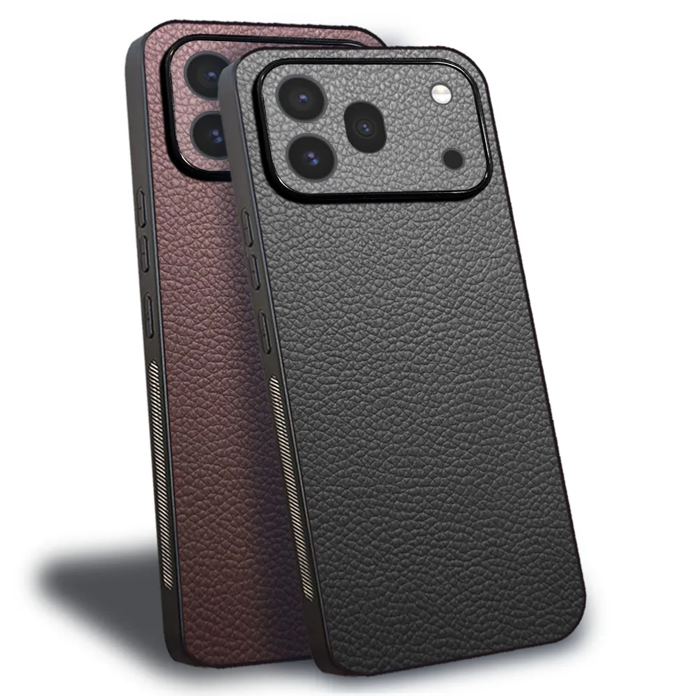Luxury Leather Shockproof Business Case - Durable Protective Cover