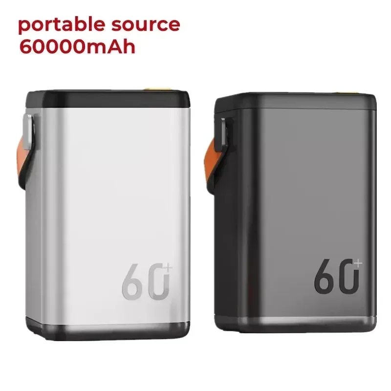 

100%New Original Outdoor Emergency Portable Mobile Power Supply Mobile Phone Charger 60000mah Large Capacity Power Bank
