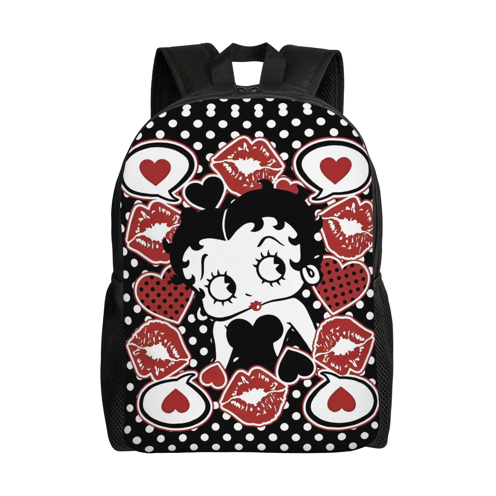 Kawaii B-Betty Boops Backpack for Men Women Teenage High School Work Daypack Laptop Canvas Bags Outdoor 1