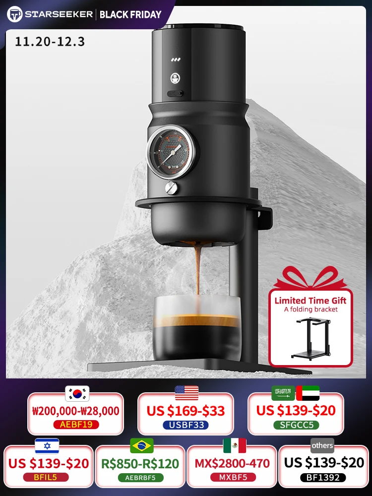 STARSEEKER Super58 Portable Electric Espresso Machine Travel