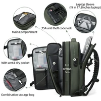 Men Travel Backpack 17 inch vacuum compression Laptop Backpack 2