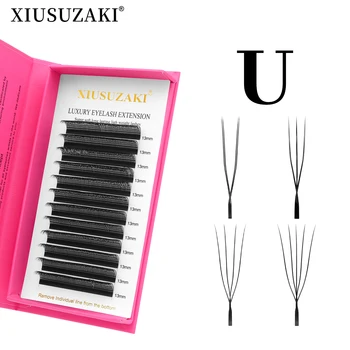 XIUSUZAKI  U-Shaped YY 3D 4D 5D W Eyelash Extensions New Style U/W Lashes Extension Mink Premade Volume Fans False Eyelashes 1