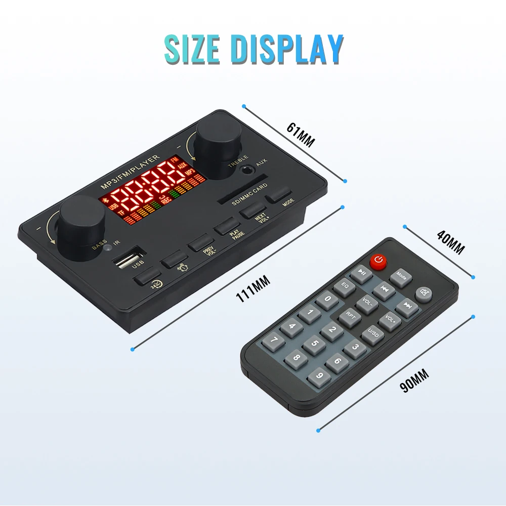 Title 18, 40W 12V Bluetooth 5.0 Audio Scheda amplificator...