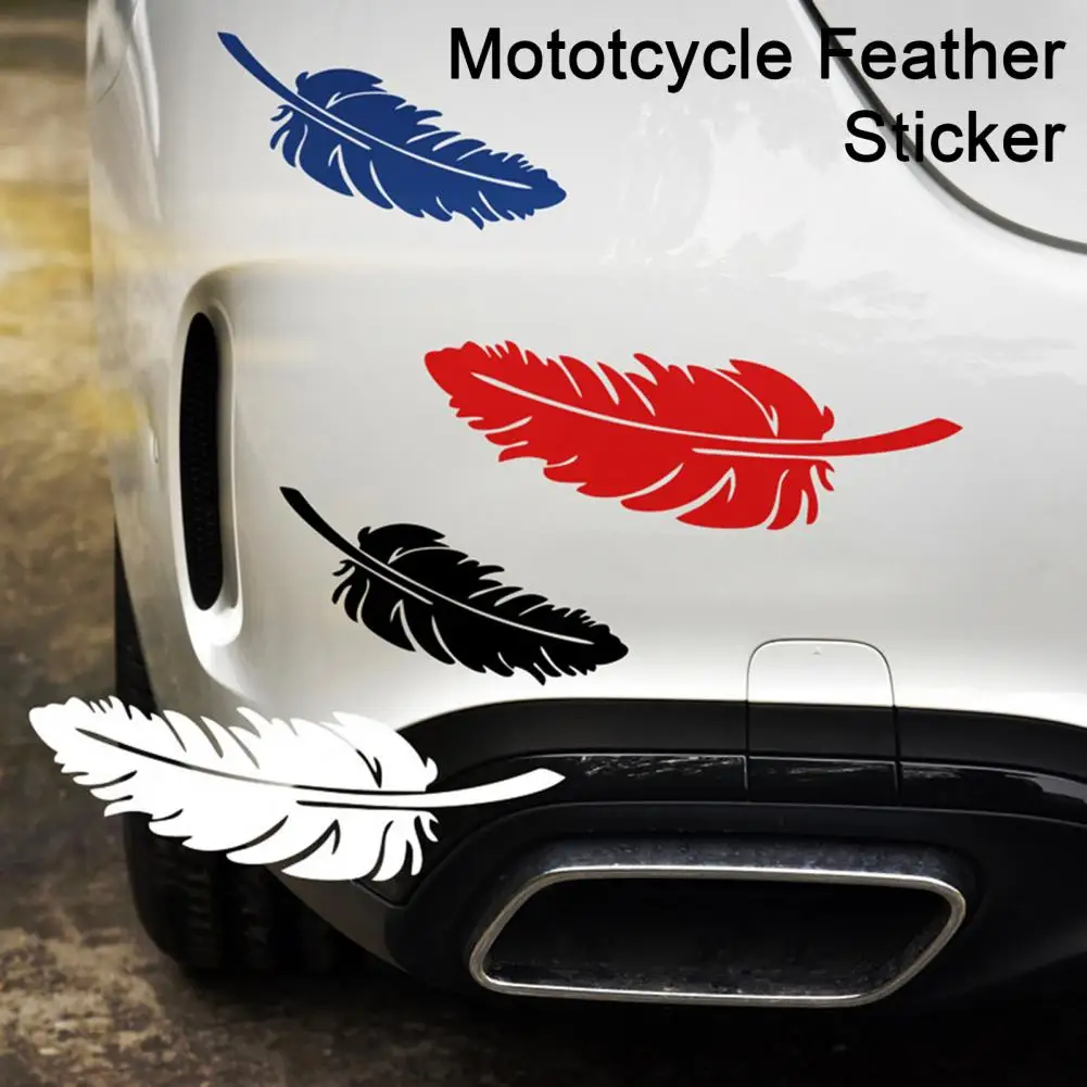 

Car Stickers Exterior Feather Car Sticker Auto Body Bumper Scratch Coverage Waterproof PET Self-adhesive Decoration Decal