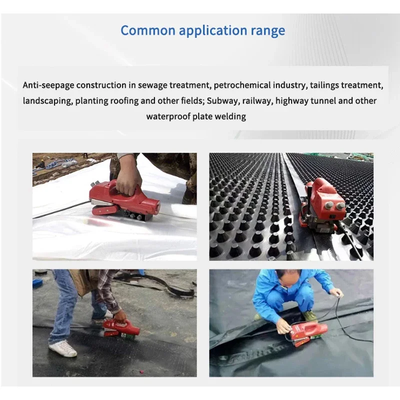 LST800 Series Plastic Film Welding Machine HDPE Hot Wedge Welder Geomembrane Impervious Membrane Pond Liner PVC Repairing Tools 6
