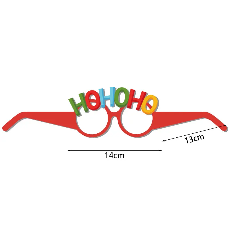 Merry Christmas paper Glasses santa Xmas Tree Frame Glasses Christmas party Photo Booth Prop Decorations new year gift