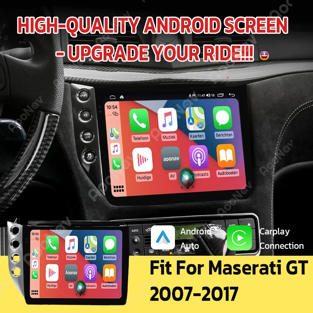 

A7862 Android10 10 inch 6+128G Touch Screen For Maserati GT 2007-2017 car radio multimedia player carplay Head Unit