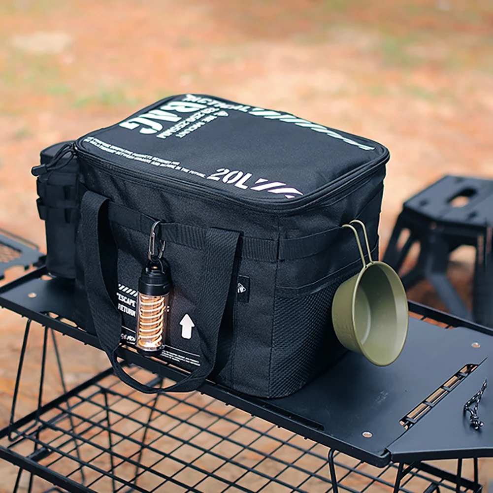 Outdoor Picnic Bag Waterproof Camping Travel Lunch Bag Thermal Cooler Lunch Box Portable Camping Food Container Storage Handbag storage bag lunch bag lunch cooler bag cooler bag camping storage bag electric lunch box