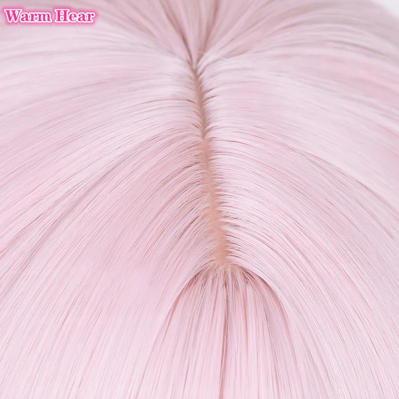 Anime Synthetic Hair Akiyama Mizuki Cosplay Wig Long 45cm Light Pink Curly Wig Heat Resistant Hair Halloween Party Woman Wigs - 6