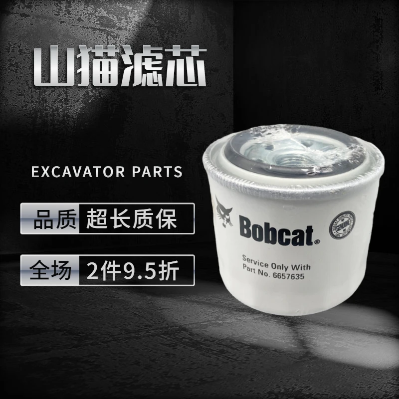 6667352 Oil filter element 6657635 Diesel filter element For Bobcats excavator Sweeper agricultural machinery
