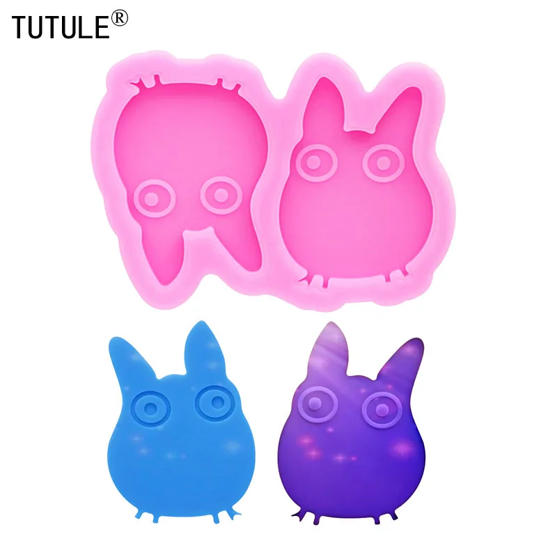 Glossy Animal-Inspired Koala Earrings Silicone Mold for Polymer Clay Jewelry Crafting