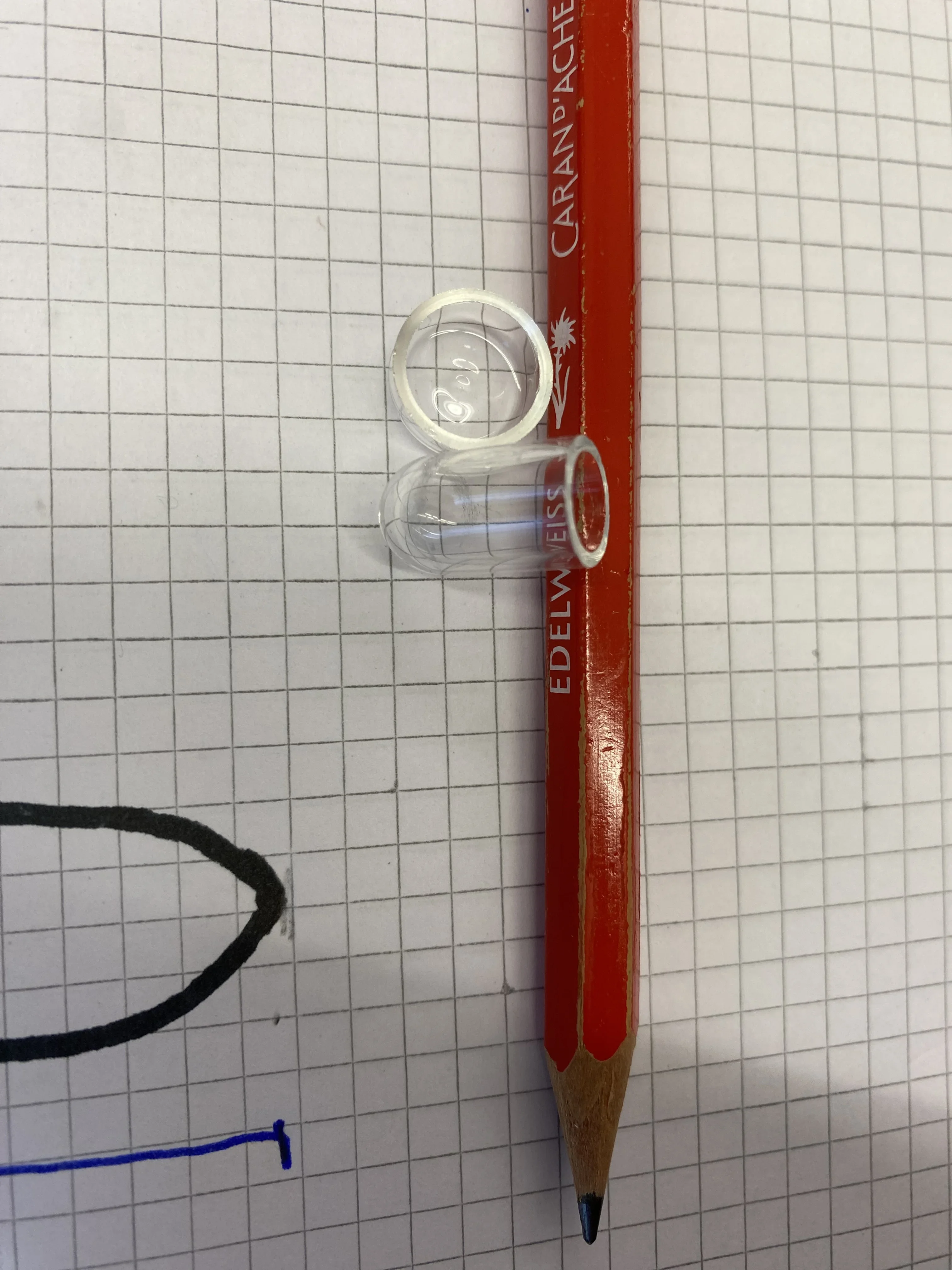 OD9 ID7mm customize clear quartz crucible with lid