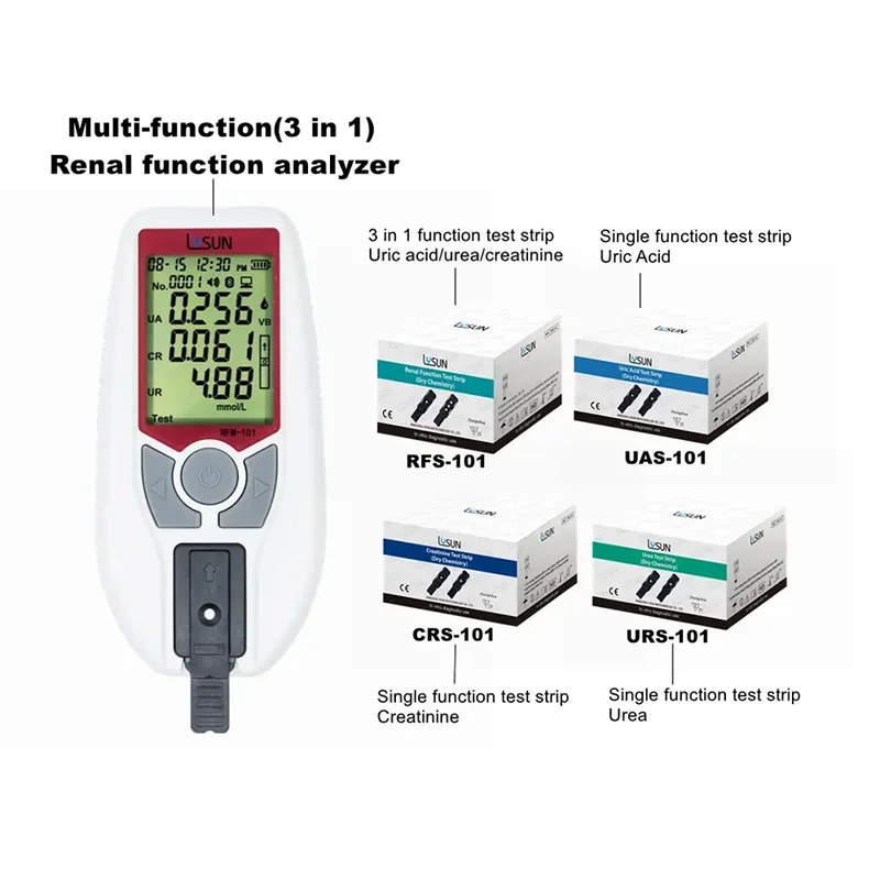 3-In-1 Renal Function Analyzer Uric Acid (Ua)/Creatinine (Cr)/Urea