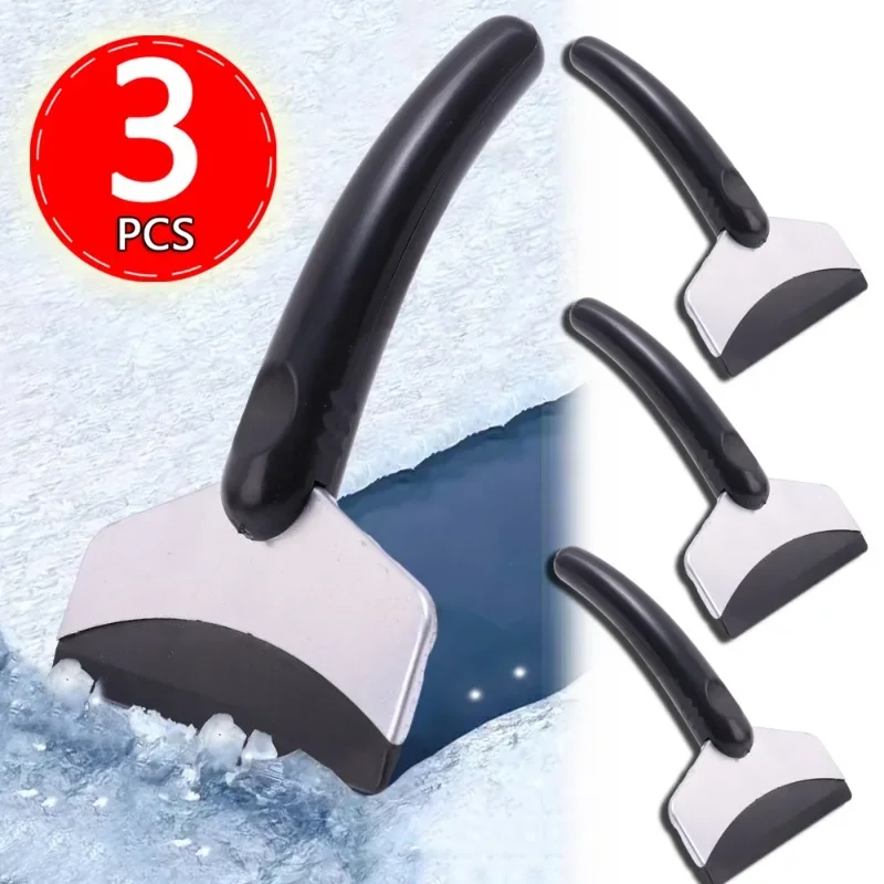 Window Snow Scraper Car Snow Shovels Windshield Stainless Steel Ice Scraper Hosuhold Kitchen Cleaner Squeegee Knife Car Snow Cleaning Tools