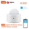 Tuya Zigbee Human Motion Sensor Smart Home Mini PIR Motion Sensor Infrared Detector Security Smart Life Works With Alexa Gateway 1