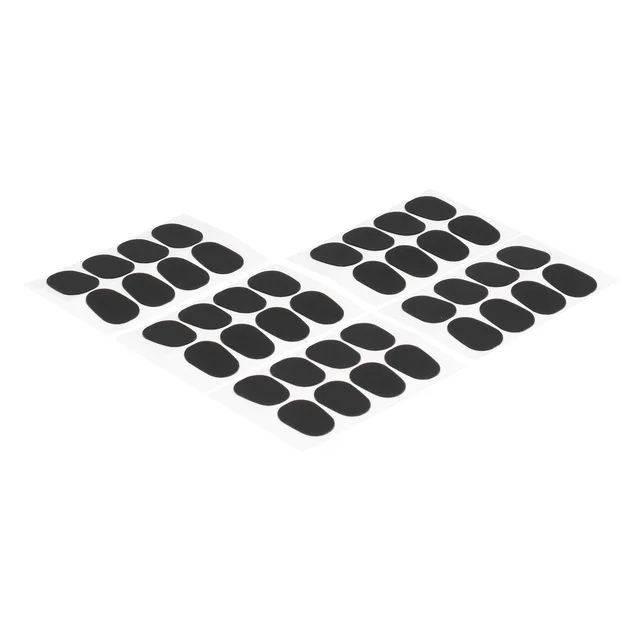 Coussinets Protection Embouchure Saxophone Alto/Ténor & Clarinette - Lot De 8 - Silicone Noir 0.8mm