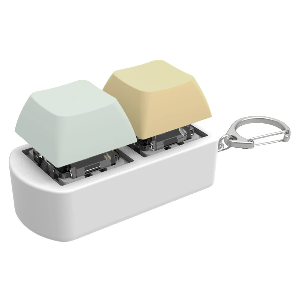 Stress Relief Fidget Clicker Keyboard Keychain
