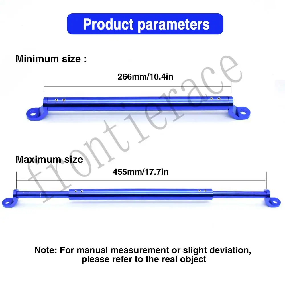 알루미늄 합금 연장 핸들 바, 범용 오토바이 핸들 바, 거울 37mm, 휴대폰 작업 조명 홀더