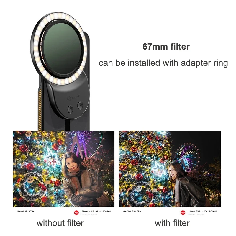 Fotorgear Magsafe 마그네틱 링 필 라이트, 휴대 전화 사진 촬영용 미니 휴대용 만능 필 라이트, 300 루멘, 500mah