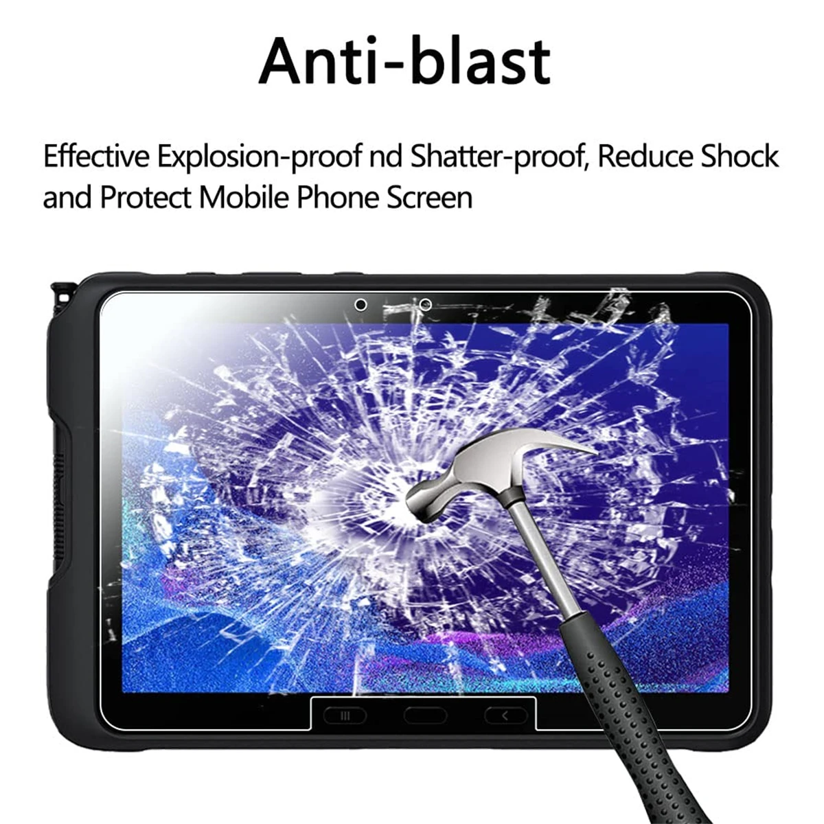 Screen Protector for Samsung Galaxy Tab Active4 Pro 10.1 Inch 2022(T630/T638)/Tab Active Pro 2019(T540/T547) Tempered Glass Film 2