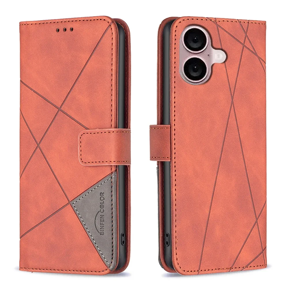 Brieftasche Magnetische Flip Ledertasche für IPhone 16 Pro Max 15 14 Plus 13 Schützen Sie faltbare Kartensteckplätze Stoßfeste Business-Abdeckung_voghion.com