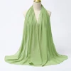 Foulard Hijab en mousseline de soie pour Femme, voile musulman ramadan ,hijab femme musulman,foulard musulmane pour femme, foulard mousseline en Jersey doux de haute qualité hijab islam voile femme musulman,70*180cm