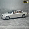 Motorhelix 1:18 for Benz S-Class S600L W221 car model Silver alloy all open 2