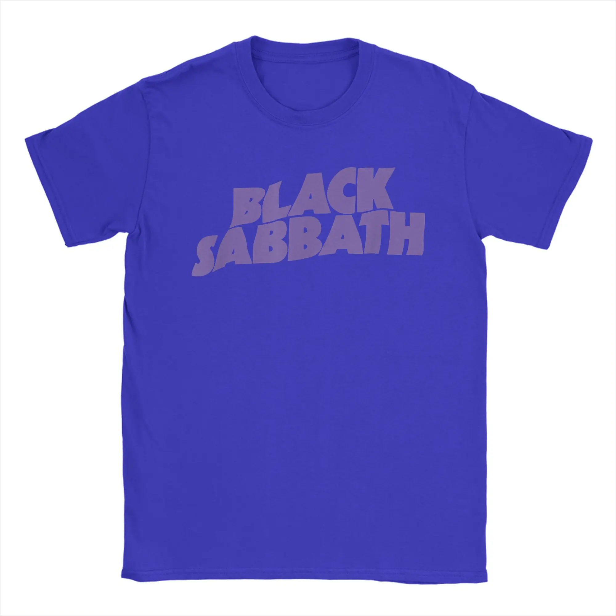 Vintage Inspired Black Sabbath Graphic Tee - Purple Logo, 100% Cotton Leisure Shirt