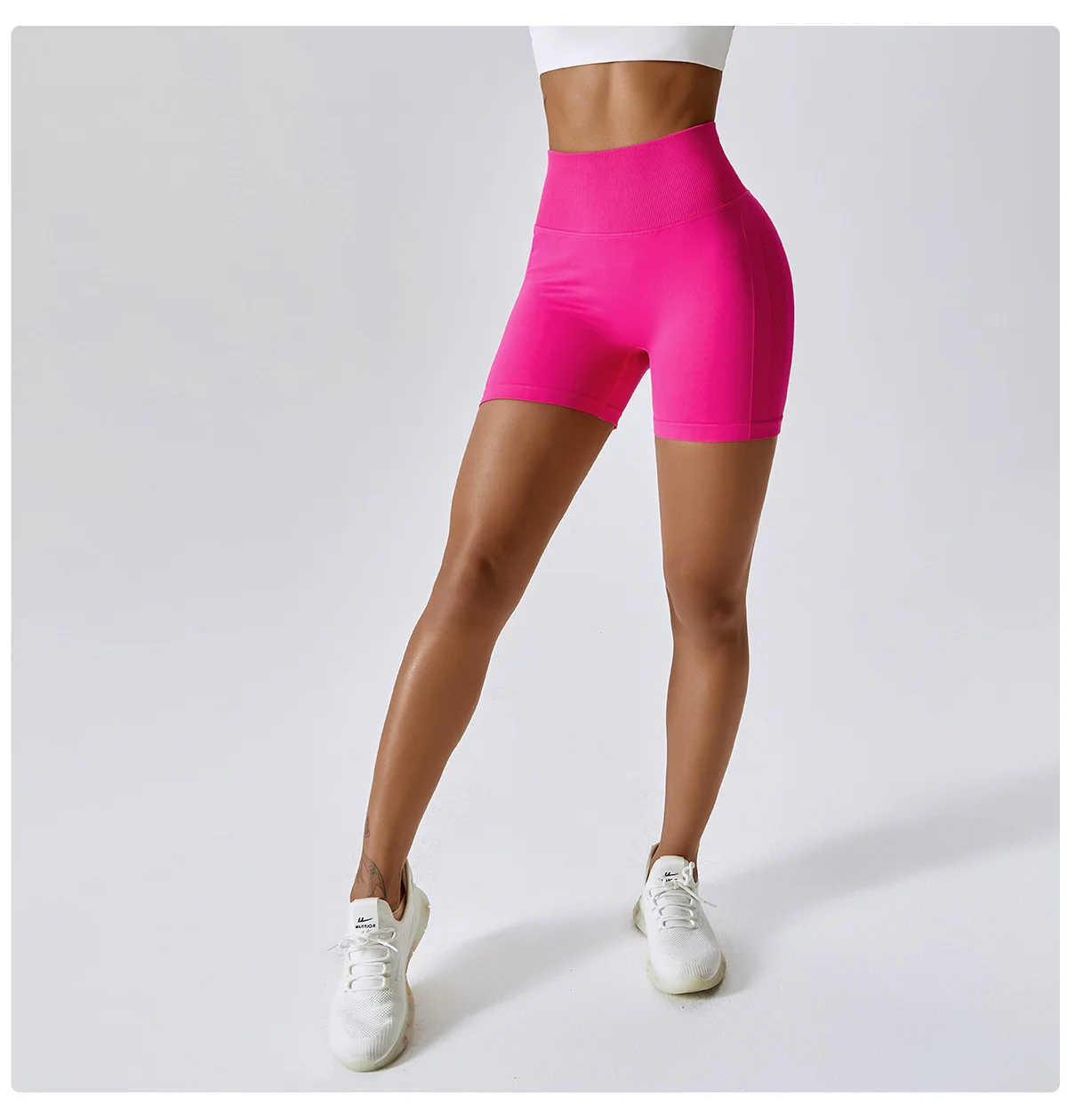 Pantaloncini da donna Pantaloncini sportivi senza cuciture per donna Ciclismo Jogging Fitness Vita alta Push Up Pantaloncini da palestra Leggings Abbigliamento da yoga da donna_voghion.com