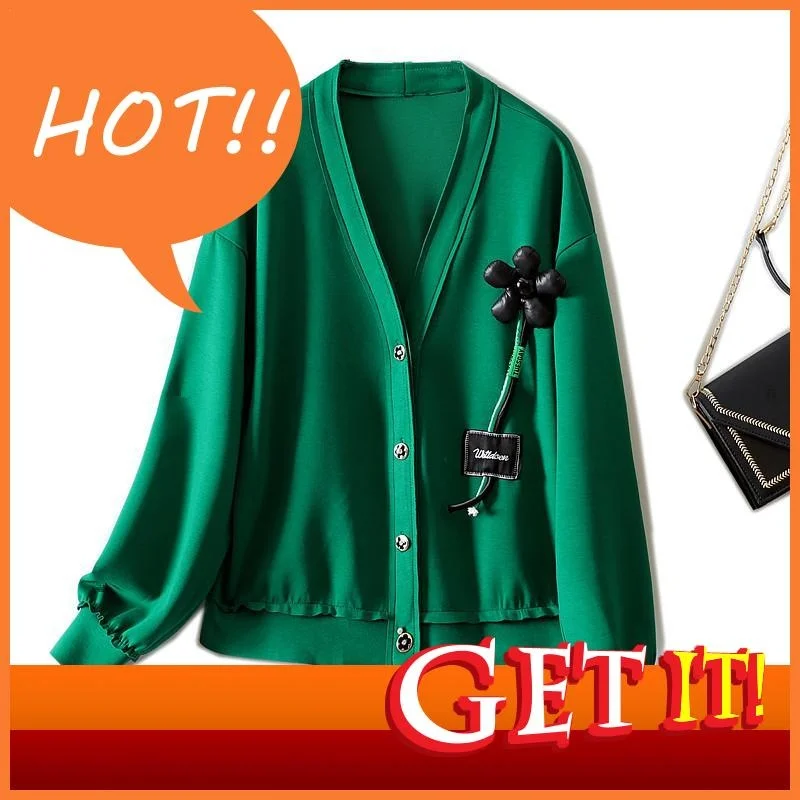 

Spring SAMGPILEE Women's 2023 Jacket New Popular Jacquard Straight Cardigan Single Breasted Space Cotton Short Jacket Women 4XL