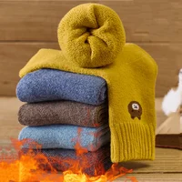 5 paires de chaussettes chaudes en peluche pour enfants, automne et hiver, chaussettes épaisses en coton pour garçons et filles de 1 à 12 ans 4