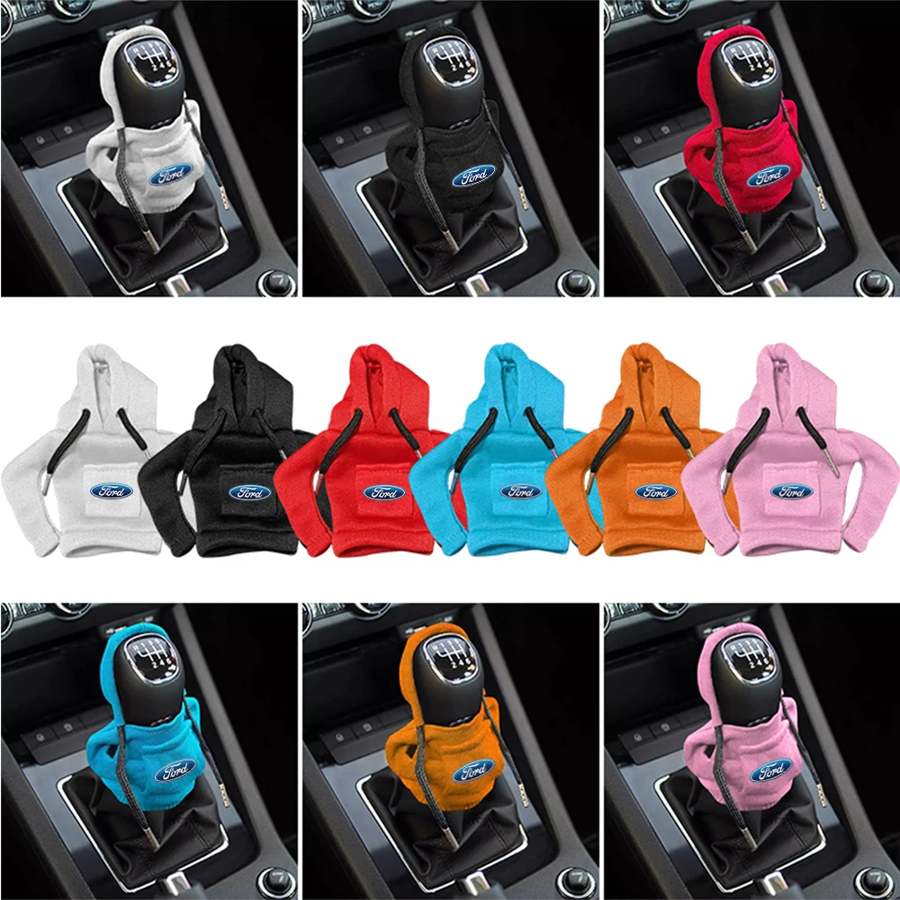 1/2pcs 후드 자동차 수동 핸들 기어 시프트 안티 슬립 커버 포드 F150 포커스 2 EcoSport Escort MK7 S-MAX Fusion Mondeo Mustang