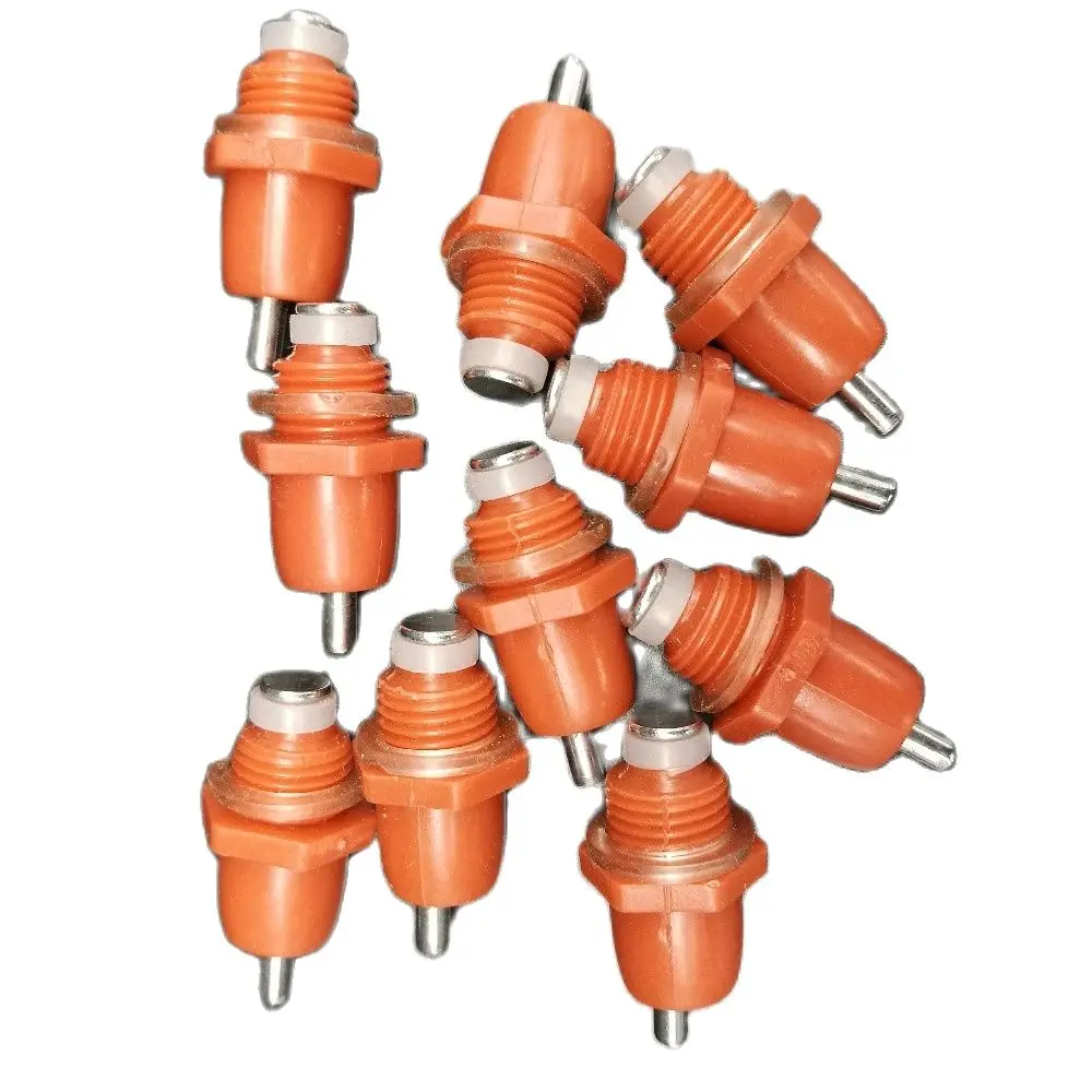 10 Pcs Spring Type Chicken Red Nipples Drinking Chicken With Automatic Water Dispenser Mouth Drinking Water