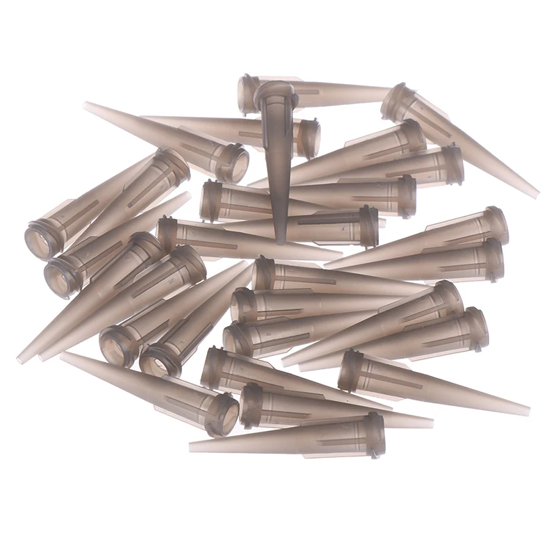 30Pcs TT Tapered Tips Solder Paste Adhesive Glue Dispensing Needle 14-25GA