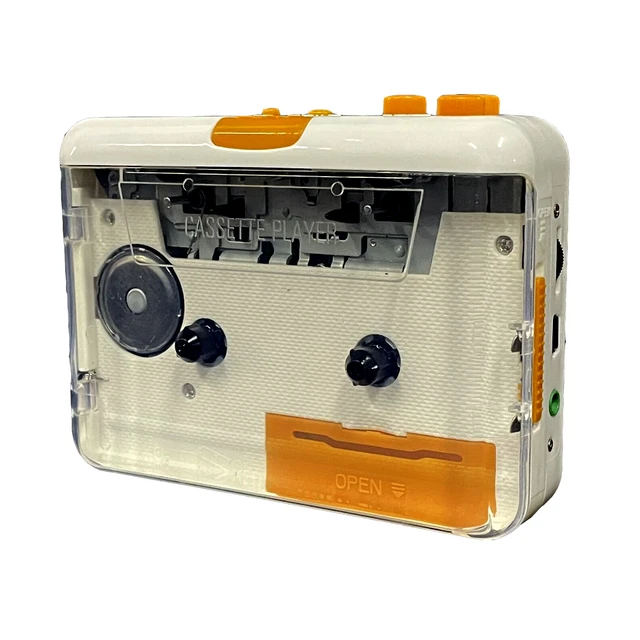 Lecteur de cassettes transparent Cassette de musique audio en