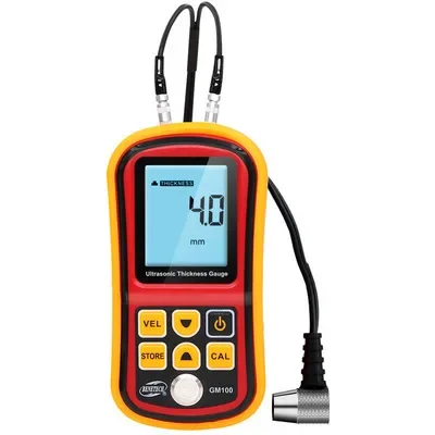 

Standard steel plate thickness gauge GM100 ultrasonic thickness gauge Metal plastic ceramic glass thickness measuring instrument