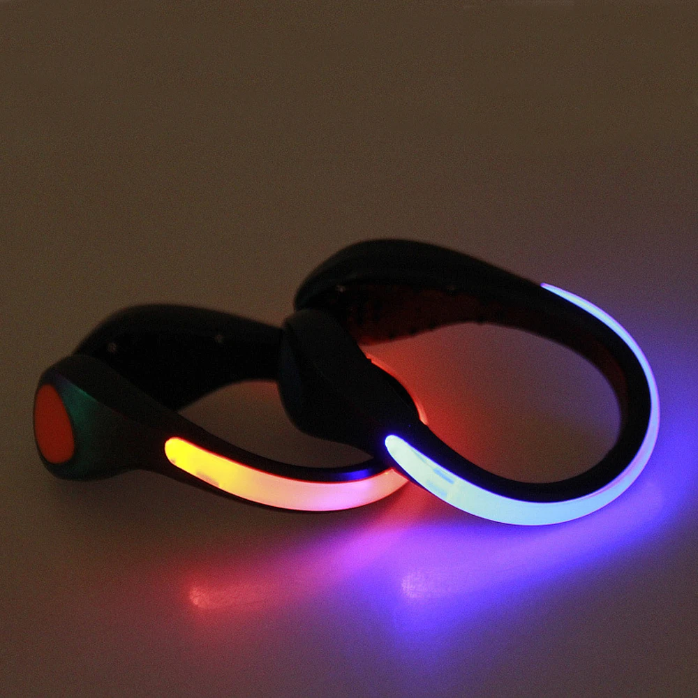 Bike Flashlight Shoe Clip Light Night Safety Warning LED Bright Flash Light For Running Cycling Bike Useful Outdoor Tool LED Luminous Kids Toys