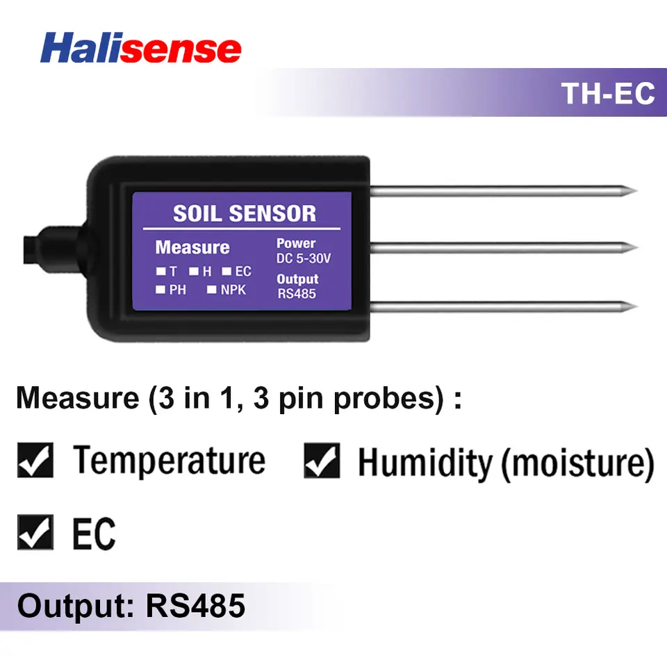 RS485 Modbus Soil Sensor 7 in 1 Measure Soil Moisture Temperature Humidity EC PH NPK image 10