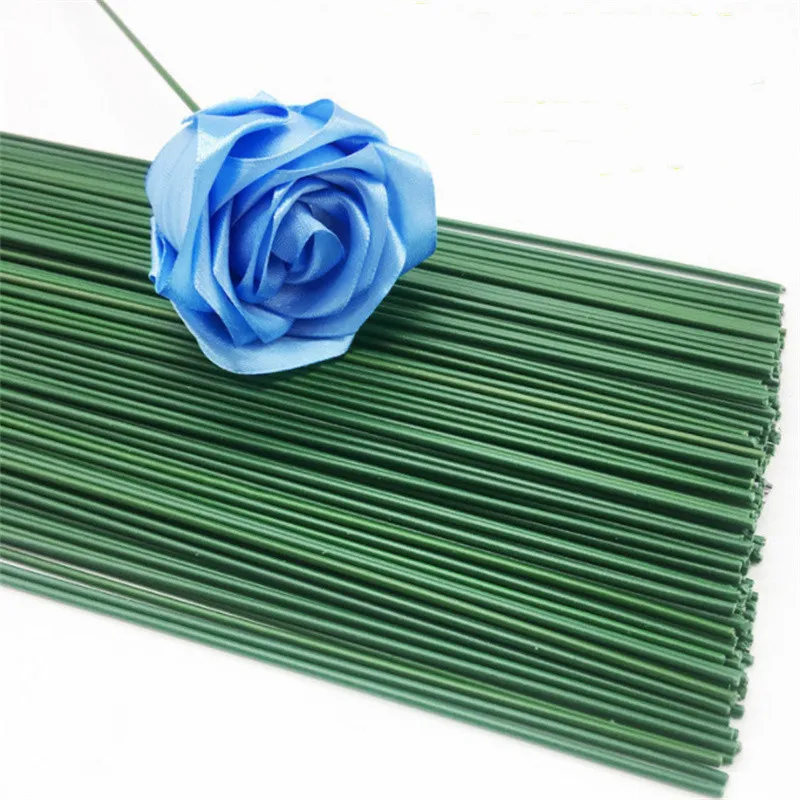 Green Wire Stems Flowers Diy Flowers Green Wire Wire Stem Accessoies 10pcs Aliexpress
