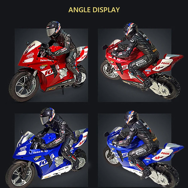 Plastic RC Self Balancing Stunt Motorcycle Toy for Kids