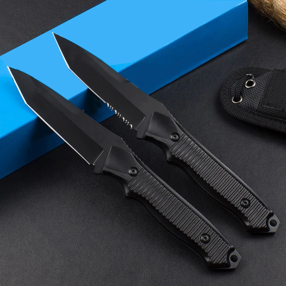 

BM Nimravus 140BK Fixed Blade EDC Combat Knife with Nylon Sheath 440C Blade Aluminium Alloy Handle Camping Knife Tactical Tool