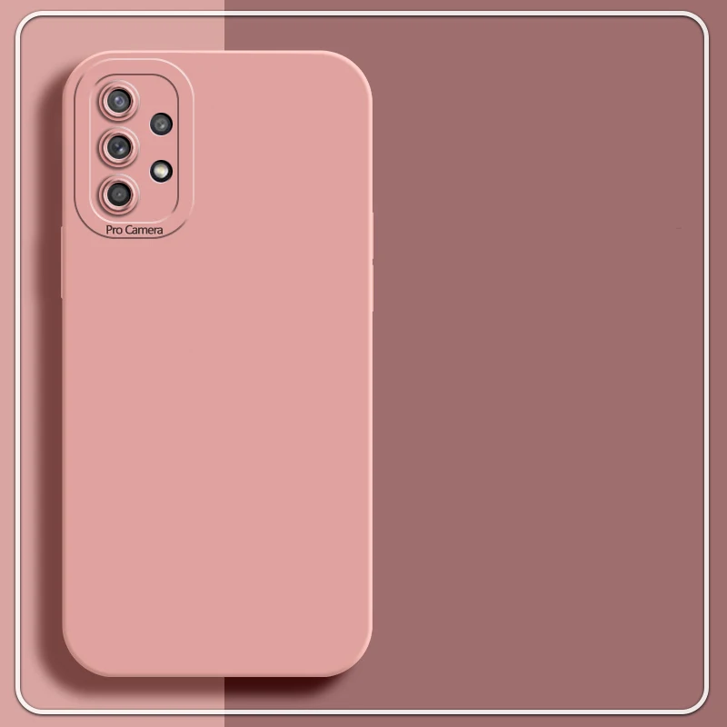 A13 23 33 53 73 Terre Tons Couleur Silicone Souple Téléphone étui pour samsung Galaxy A53 A73 A33 A13 A23 4G 5G 2022 A32 A52 A72_voghion.com