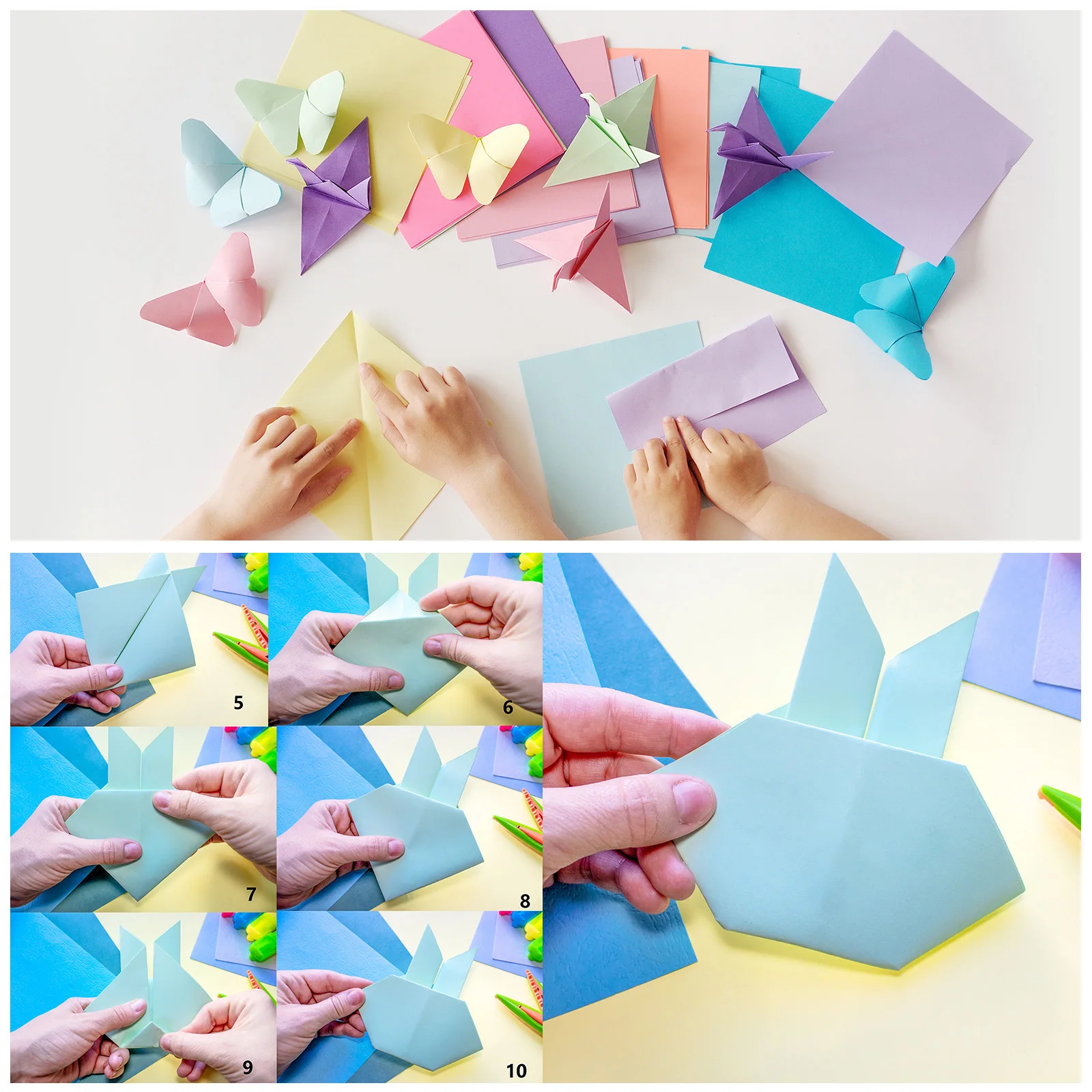 100 Sheets Double Sided Origami Paper Set 6