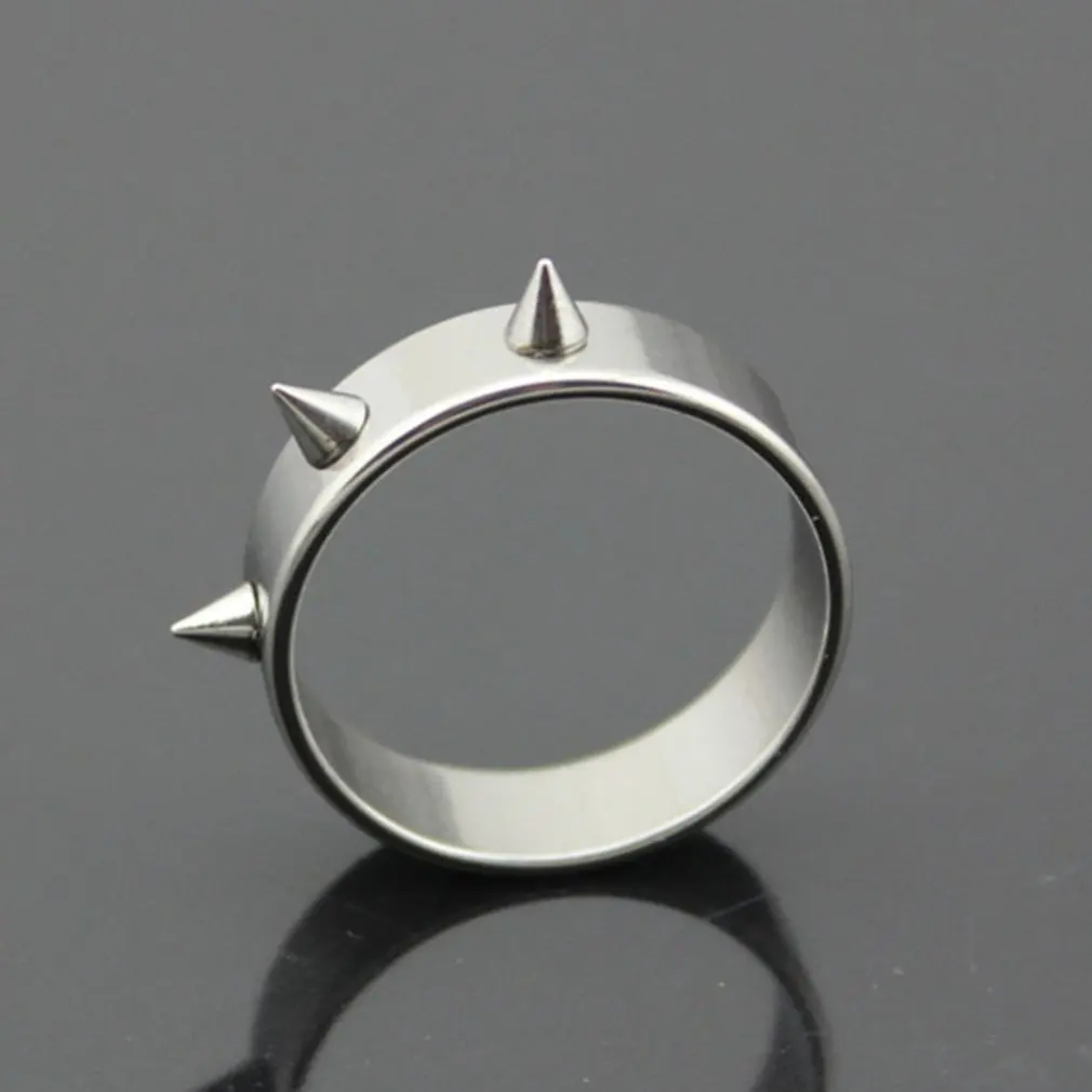 Anti-wolf Ring Three Acute Angle Self-defense Ring Durable Titanium Steel Electroplating Exquisite Jewelry Self-defense Tool