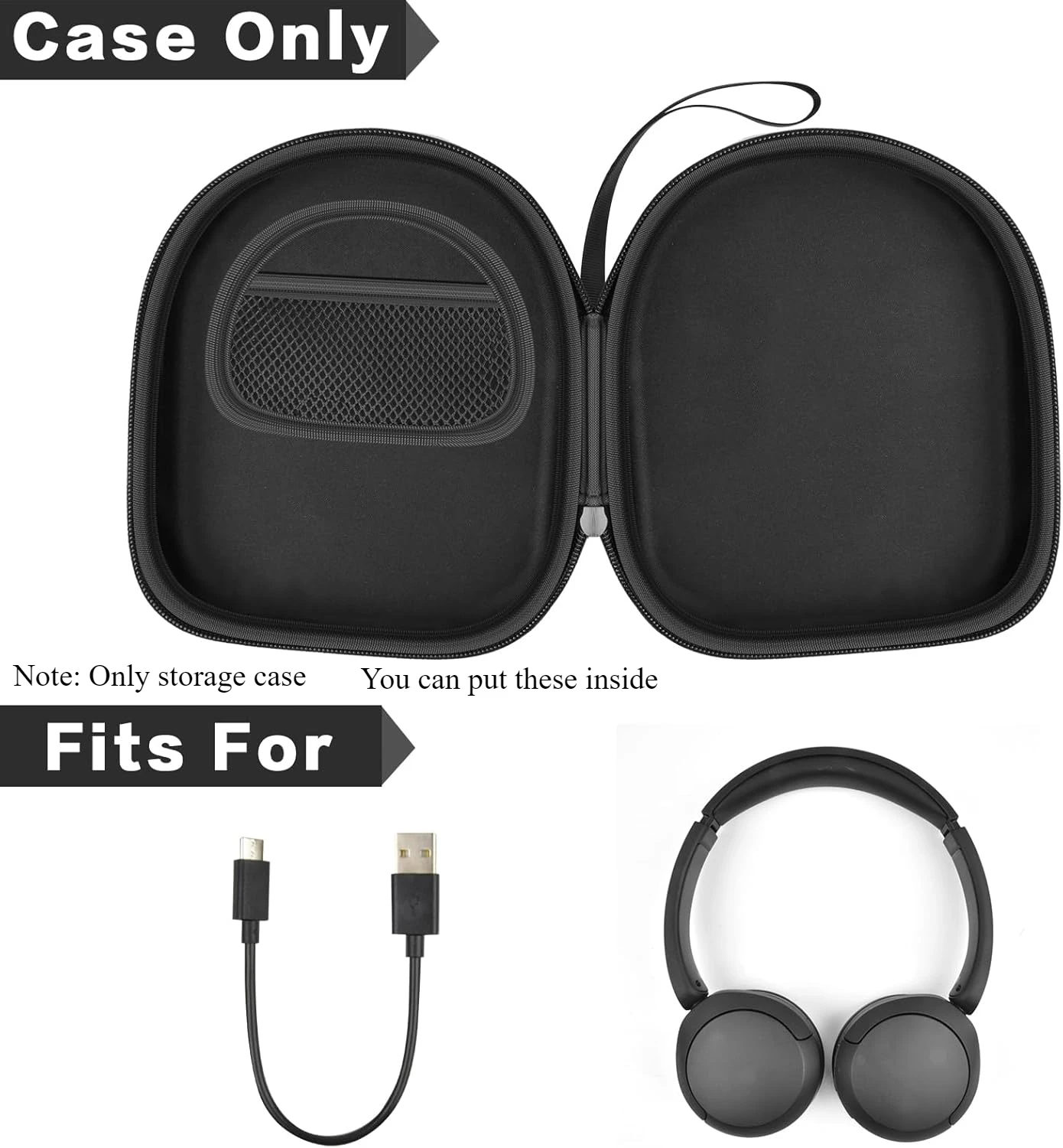 Durable Protective Headphone Case for Wireless Bluetooth On-Ear Headset